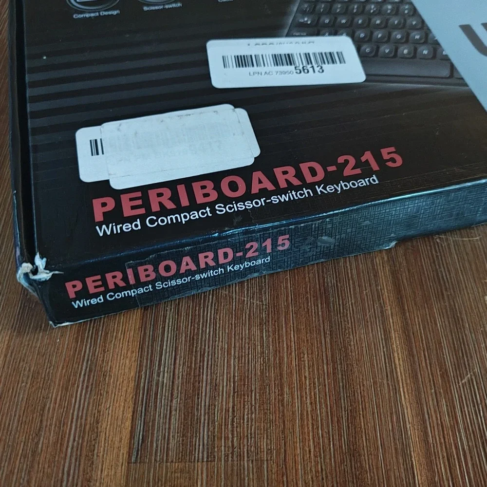 4049571003658 Wired Keyboard Perixx PERIBOARD-215 scissor ultra-flat, Compact G2